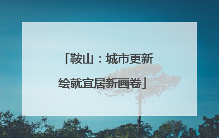 鞍山：城市更新绘就宜居新画卷