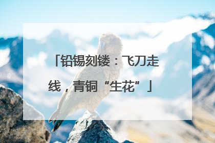 铅锡刻镂：飞刀走线，青铜“生花”
