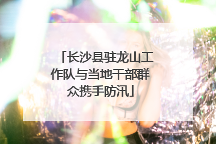 长沙县驻龙山工作队与当地干部群众携手防汛