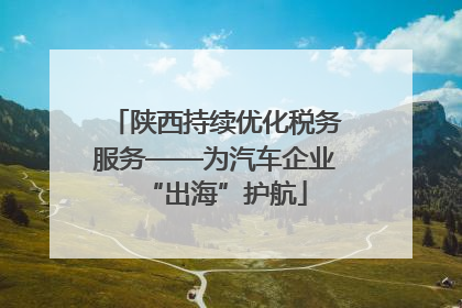 陕西持续优化税务服务——为汽车企业“出海”护航