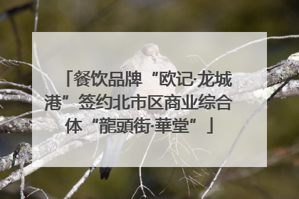 餐饮品牌“欧记·龙城港”签约北市区商业综合体“龍頭街·華堂”