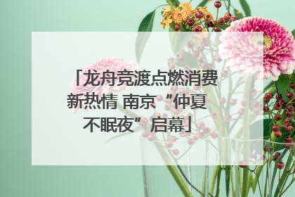 龙舟竞渡点燃消费新热情 南京“仲夏不眠夜”启幕