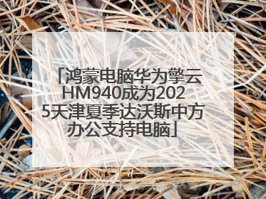 鸿蒙电脑华为擎云 HM940成为2025天津夏季达沃斯中方办公支持电脑