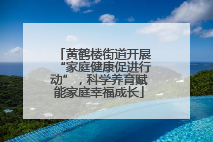 黄鹤楼街道开展“家庭健康促进行动”，科学养育赋能家庭幸福成长