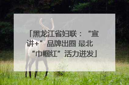 黑龙江省妇联：“宣讲+”品牌出圈 最北“巾帼红”活力迸发