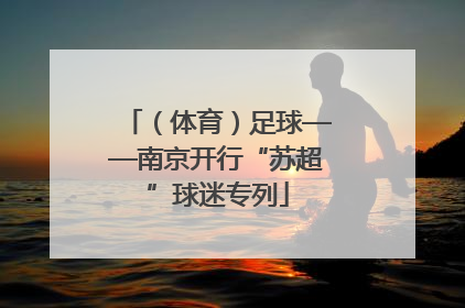 （体育）足球——南京开行“苏超”球迷专列