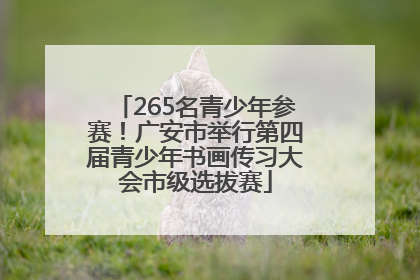 265名青少年参赛！广安市举行第四届青少年书画传习大会市级选拔赛