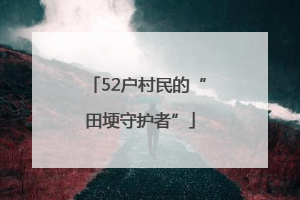 52户村民的“田埂守护者”