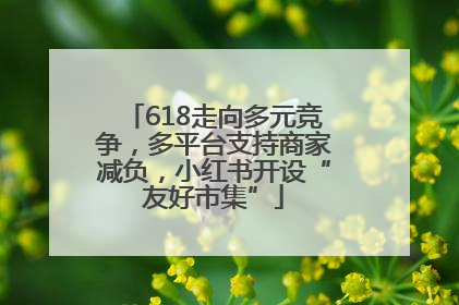 618走向多元竞争，多平台支持商家减负，小红书开设“友好市集”