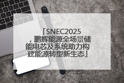 SNEC2025，鹏辉能源全场景储能电芯及系统助力构建能源转型新生态
